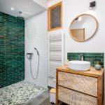 Domaine de Ravat chambre d hotes Sarlat piscine chambre exotique 7 salle d eau douche italienne